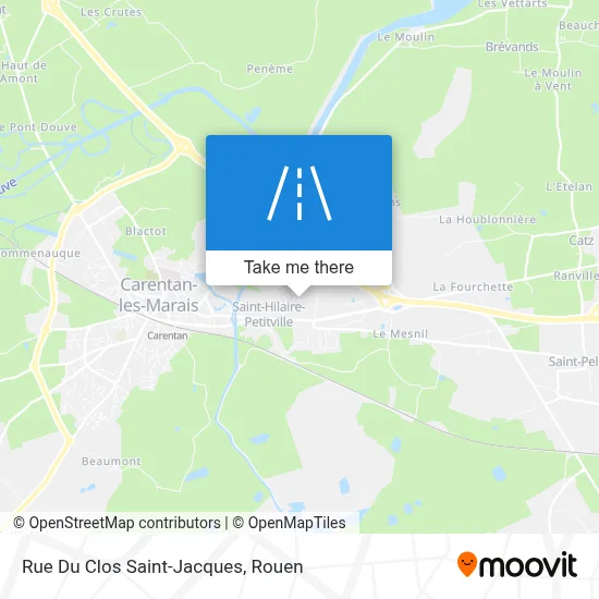 Mapa Rue Du Clos Saint-Jacques