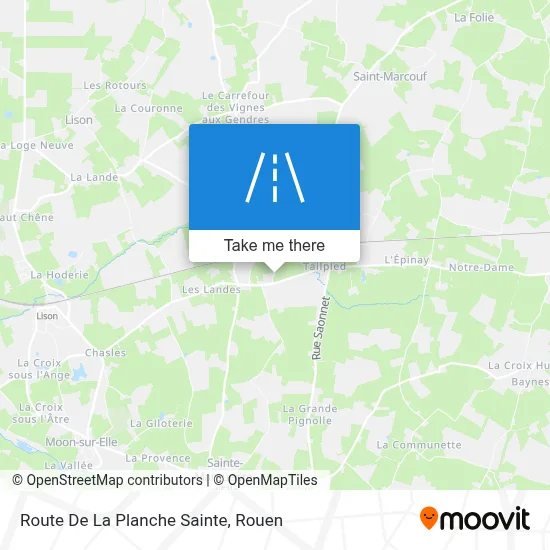 Route De La Planche Sainte map