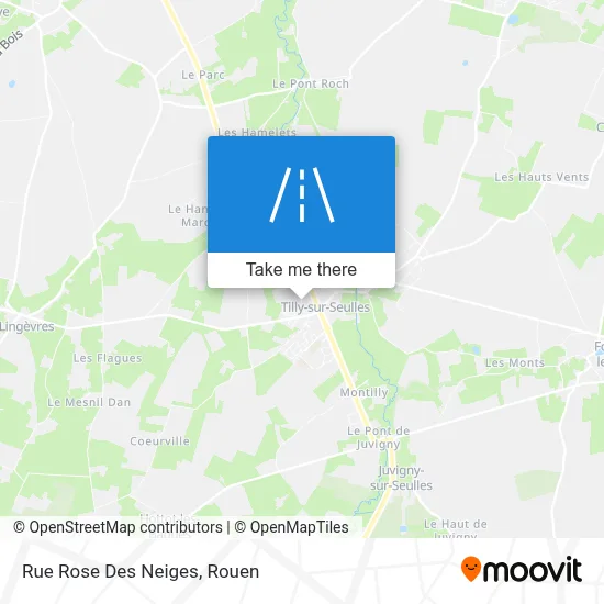 Rue Rose Des Neiges map