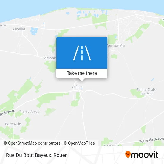Rue Du Bout Bayeux map