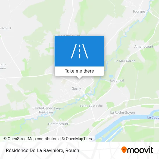 Résidence De La Ravinière map