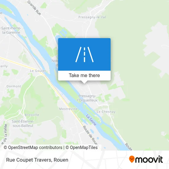 Rue Coupet Travers map