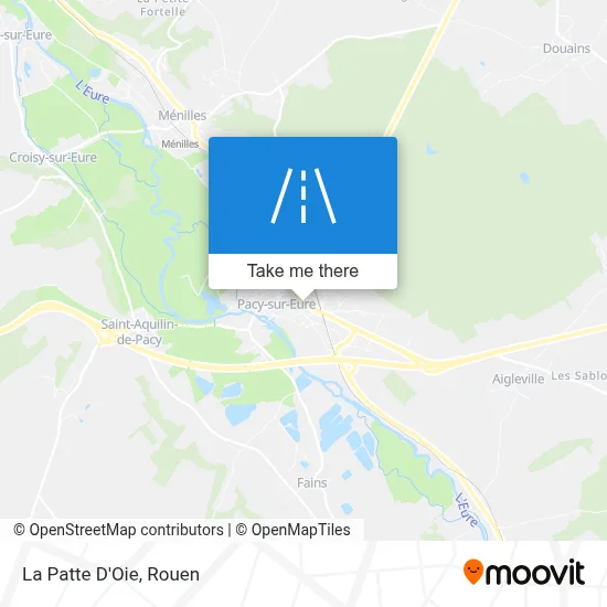 La Patte D'Oie map