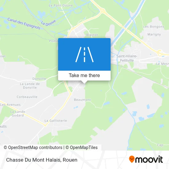 Chasse Du Mont Halais map