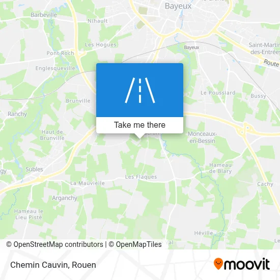 Chemin Cauvin map