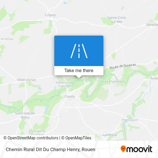 Chemin Rural Dit Du Champ Henry map