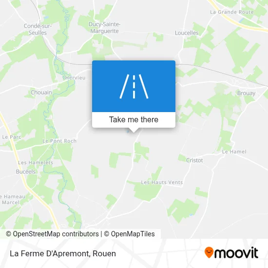 La Ferme D'Apremont map