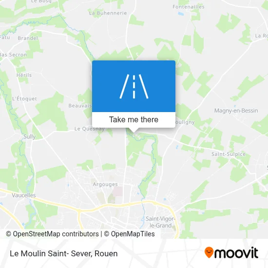 Le Moulin Saint- Sever map