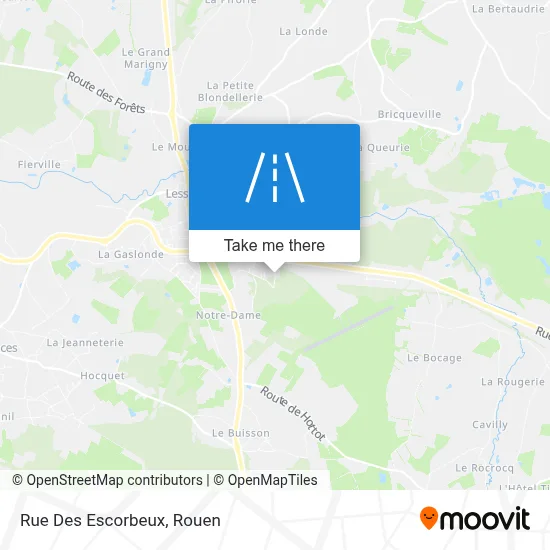 Rue Des Escorbeux map