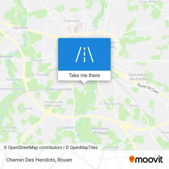 Chemin Des Heridots map