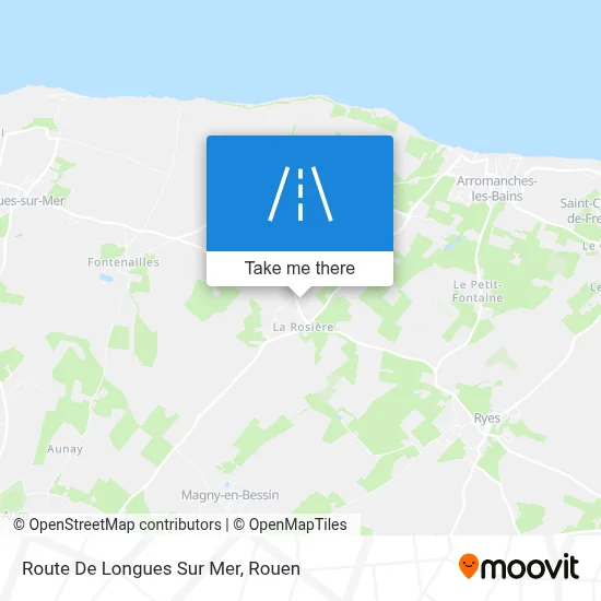 Route De Longues Sur Mer map