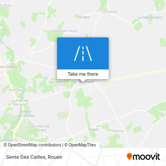 Sente Des Cailles map