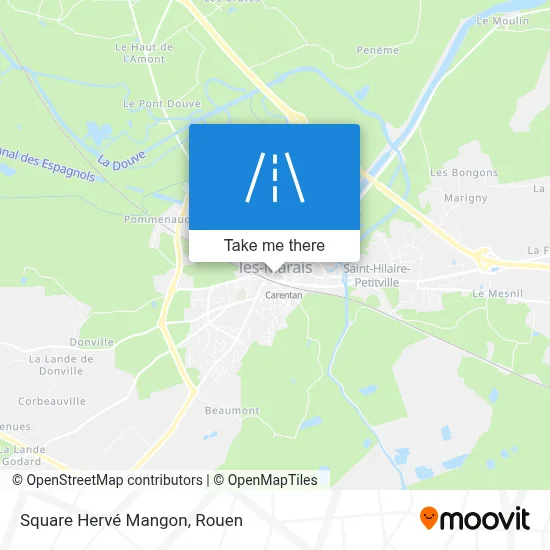 Square Hervé Mangon map
