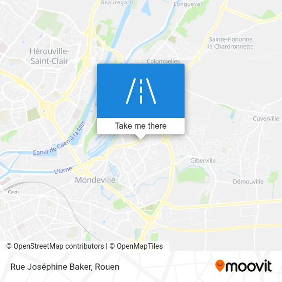 Rue Joséphine Baker map