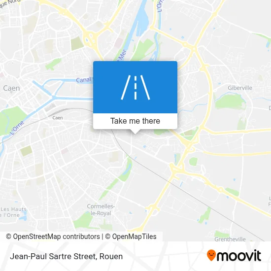Rue Jean-Paul Sartre map