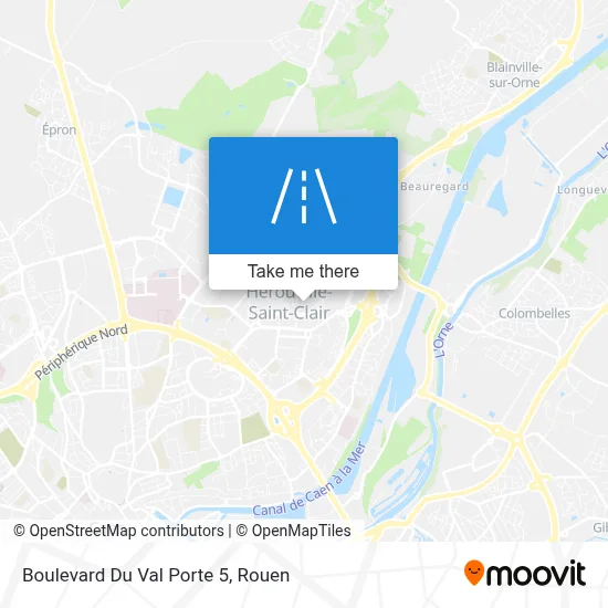Boulevard Du Val Porte 5 map