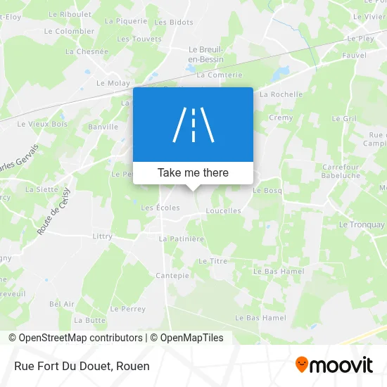 Rue Fort Du Douet map