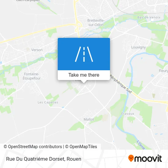 Rue Du Quatriéme Dorset map