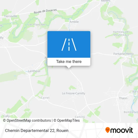 Chemin Departemental 22 map