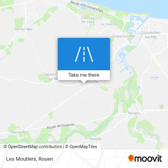 Les Moutiers map