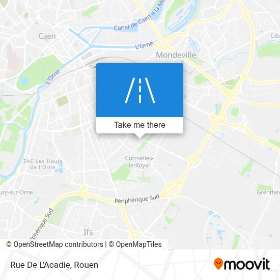 Rue De L'Acadie map