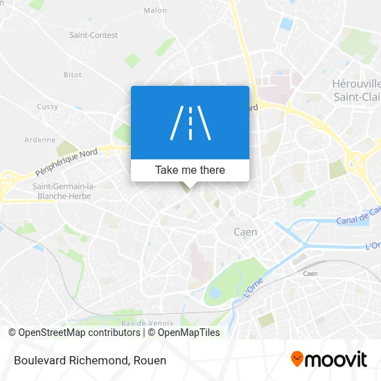 Boulevard Richemond map