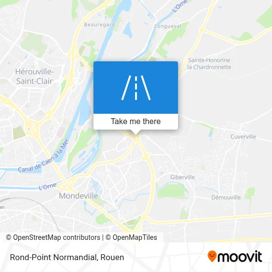 Rond-Point Normandial map