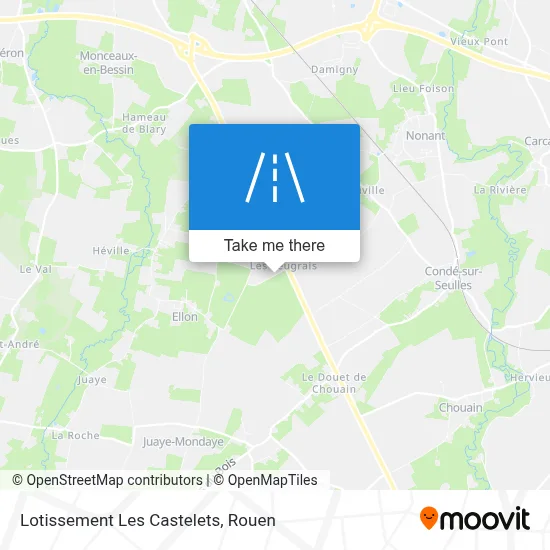 Lotissement Les Castelets map