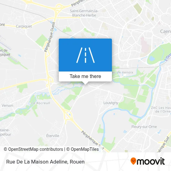 Rue De La Maison Adeline map