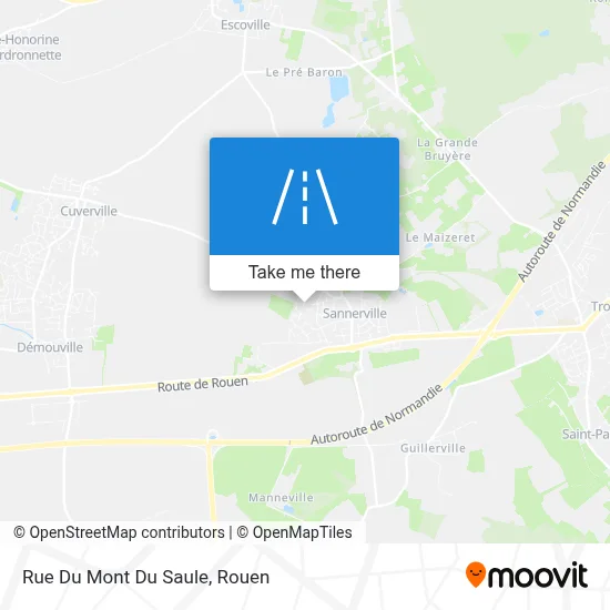 Rue Du Mont Du Saule map