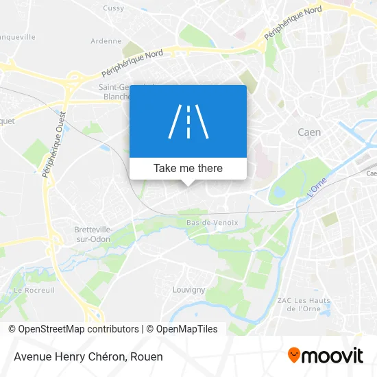Mapa Avenue Henry Chéron