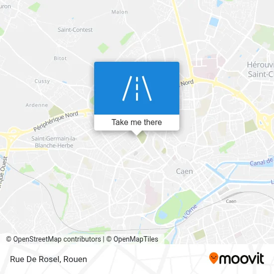 Rue De Rosel map