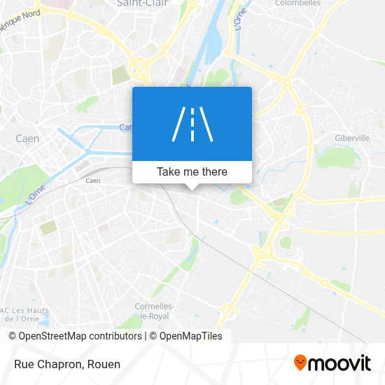 Rue Chapron map