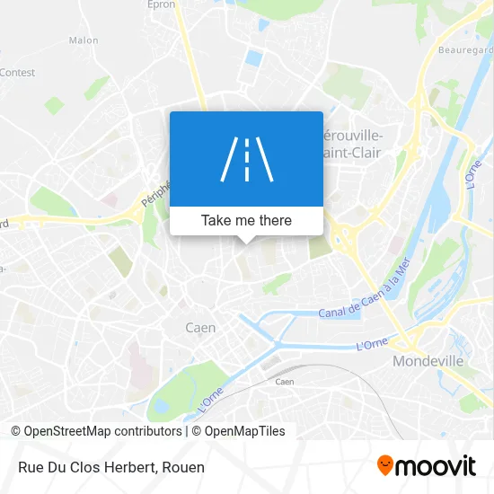 Rue Du Clos Herbert map