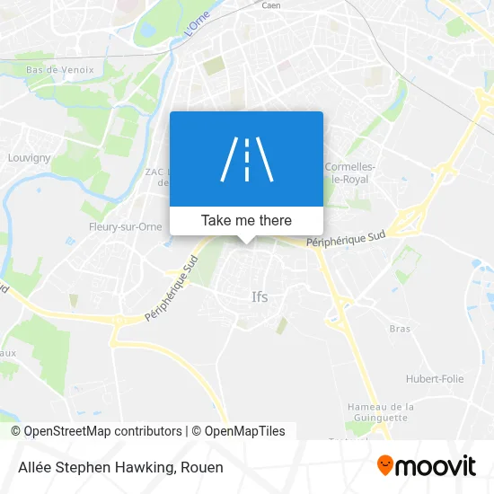 Allée Stephen Hawking map