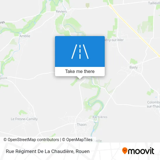 Rue Régiment De La Chaudière map