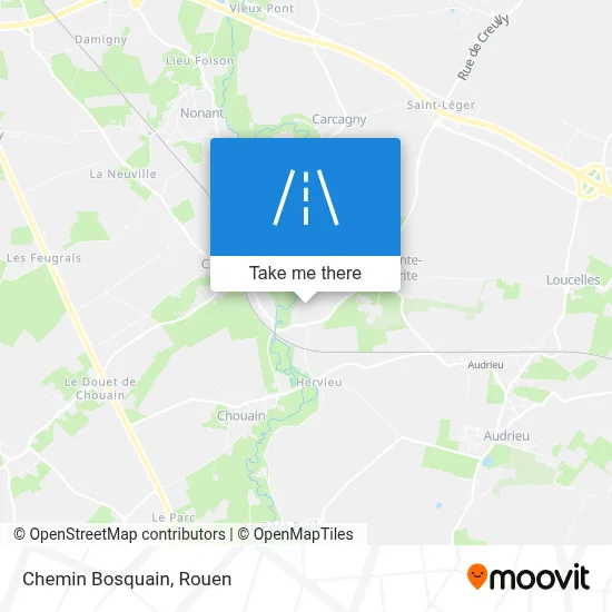 Mapa Chemin Bosquain