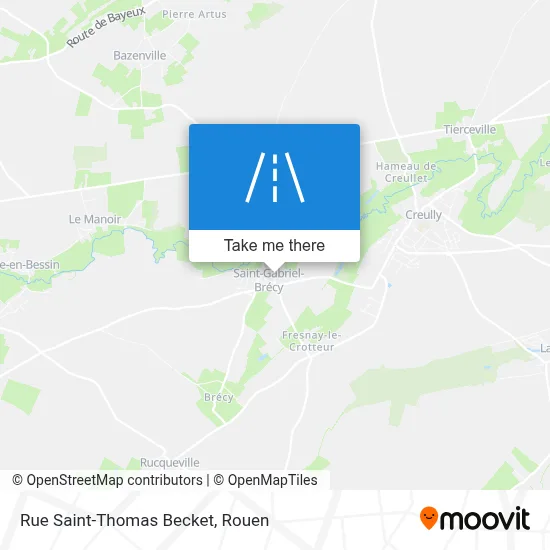 Rue Saint-Thomas Becket map
