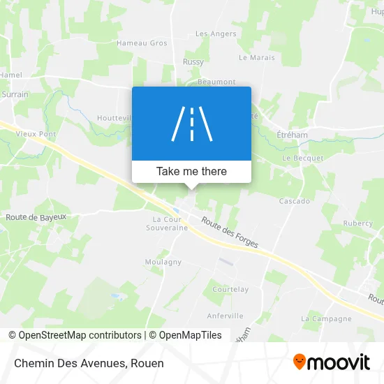 Chemin Des Avenues map