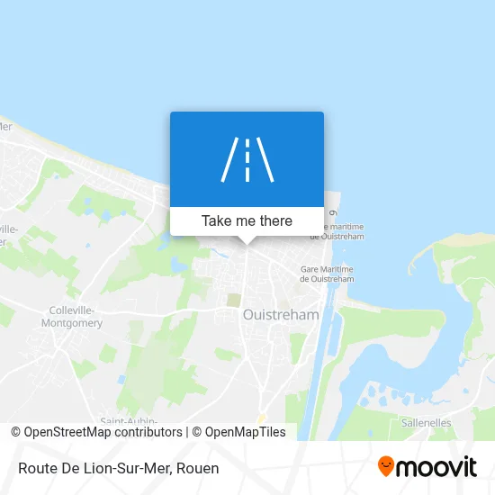 Route De Lion-Sur-Mer map