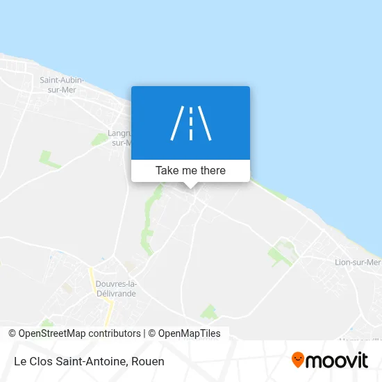 Le Clos Saint-Antoine map