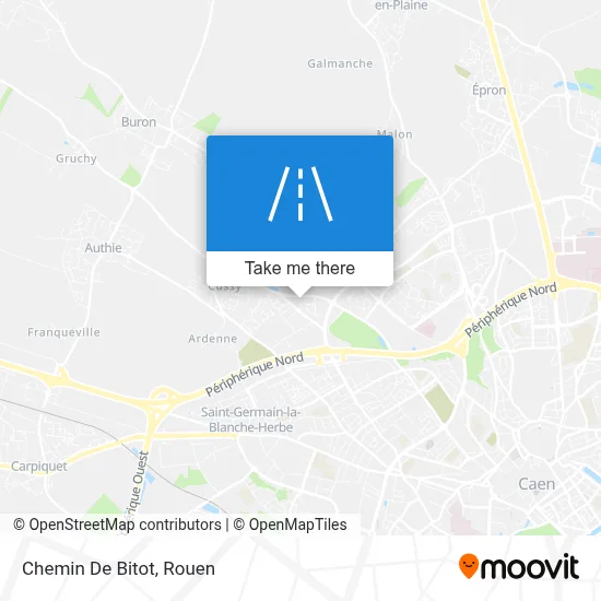 Mapa Chemin De Bitot