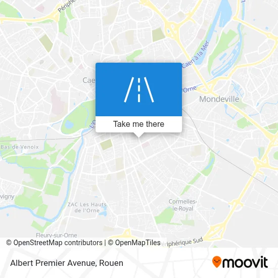 Avenue Albert Premier map