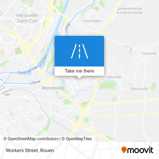 Mapa Rue Des Travailleurs