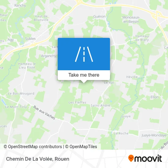 Chemin De La Volée map