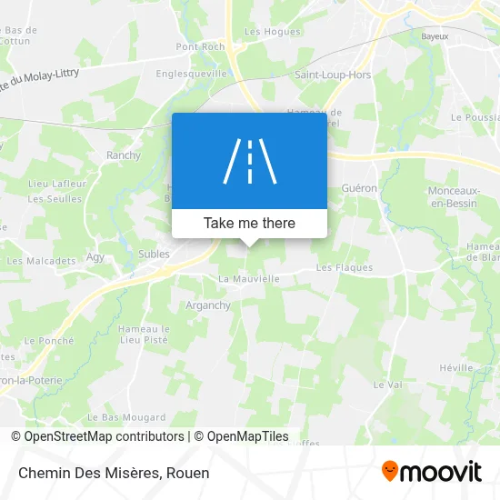 Chemin Des Misères map