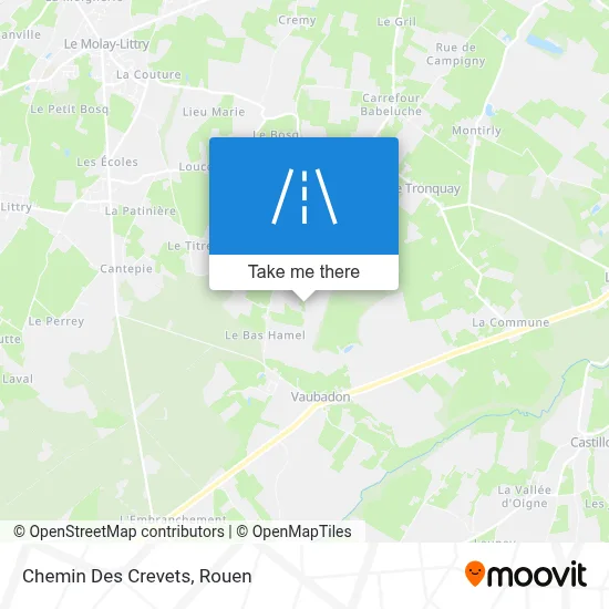 Mapa Chemin Des Crevets