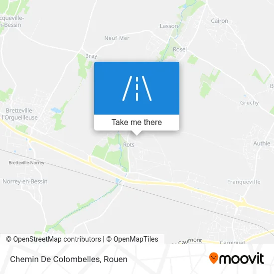 Mapa Chemin De Colombelles