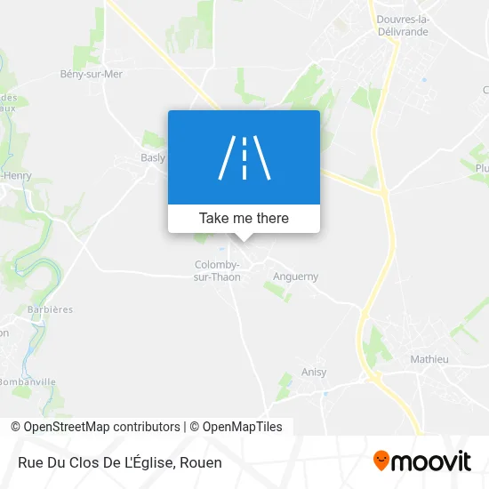 Mapa Rue Du Clos De L'Église