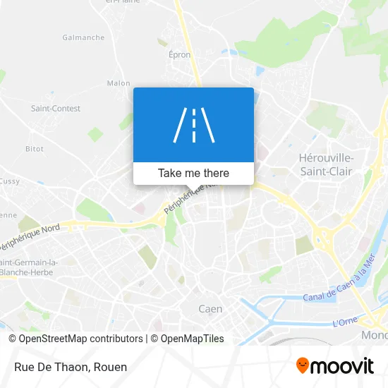 Rue De Thaon map